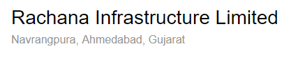 Rachana Infrastructures Ltd