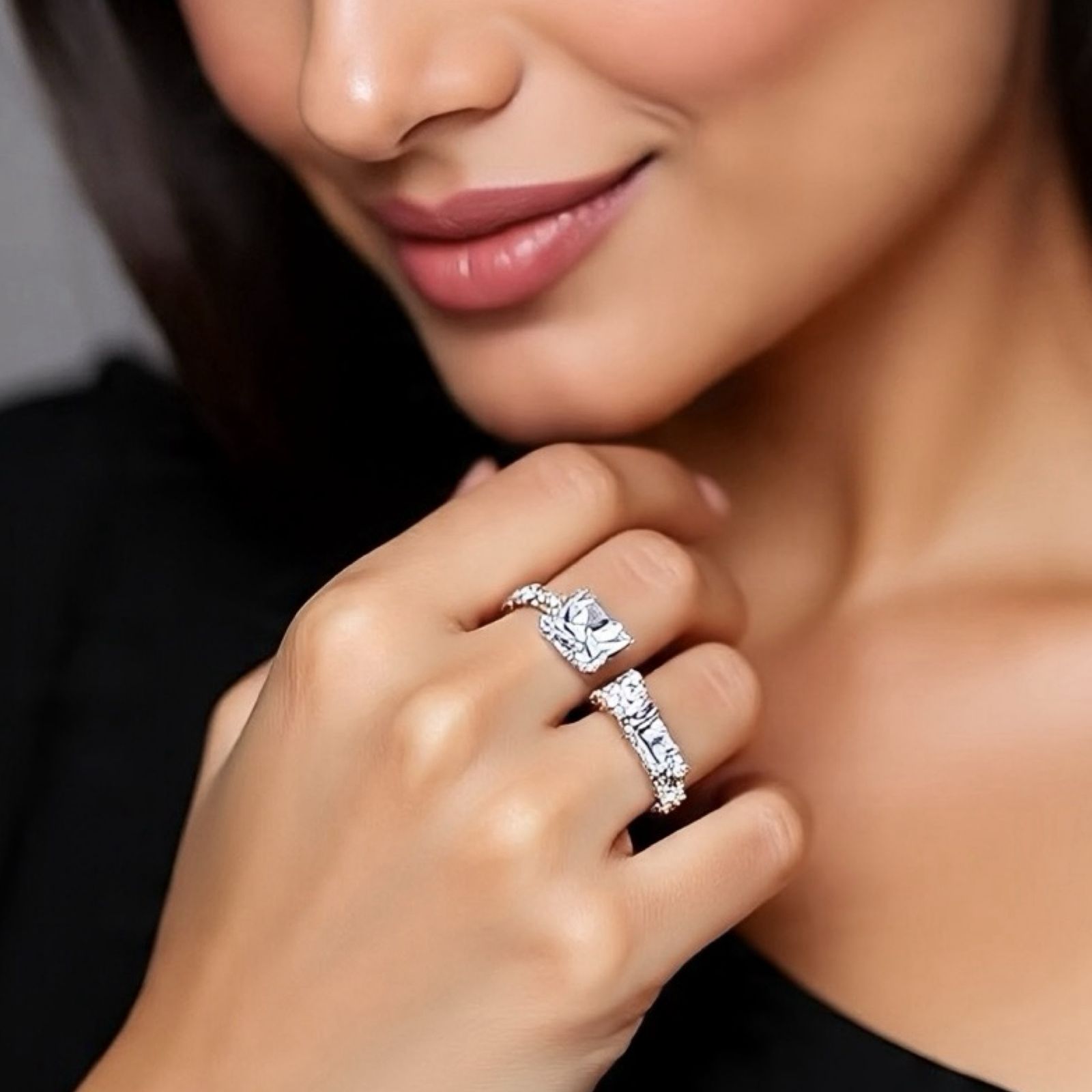 trending lab diamond ring