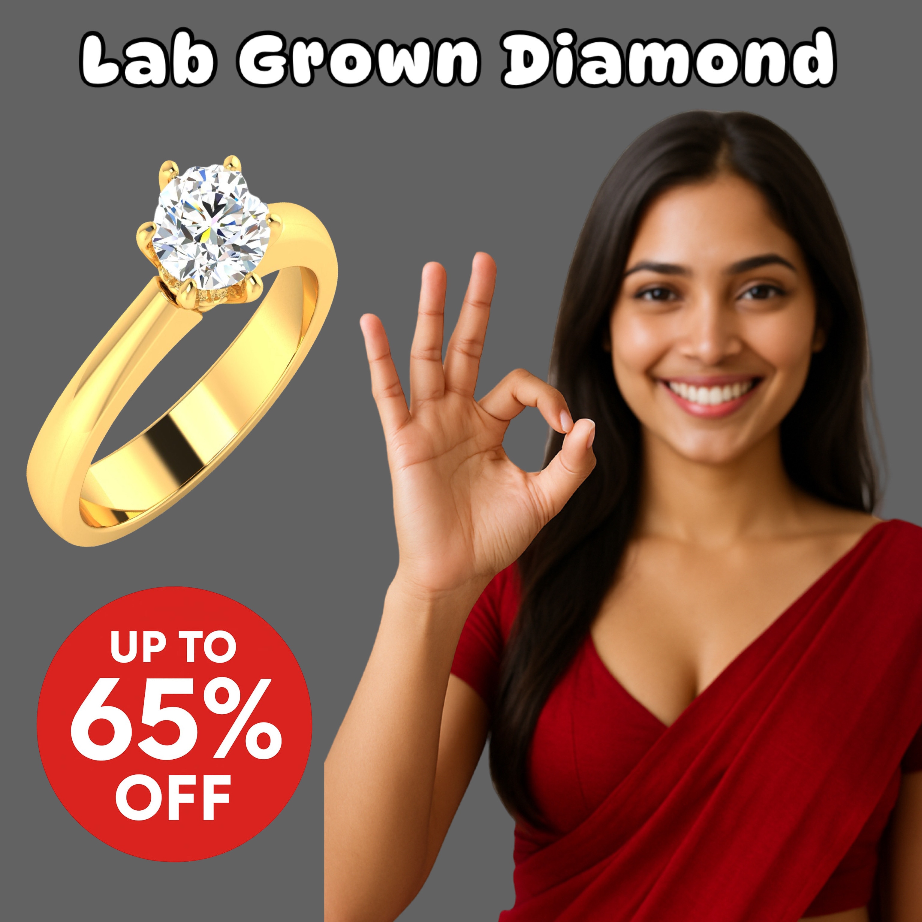 lab Grown Diamond Solitaire