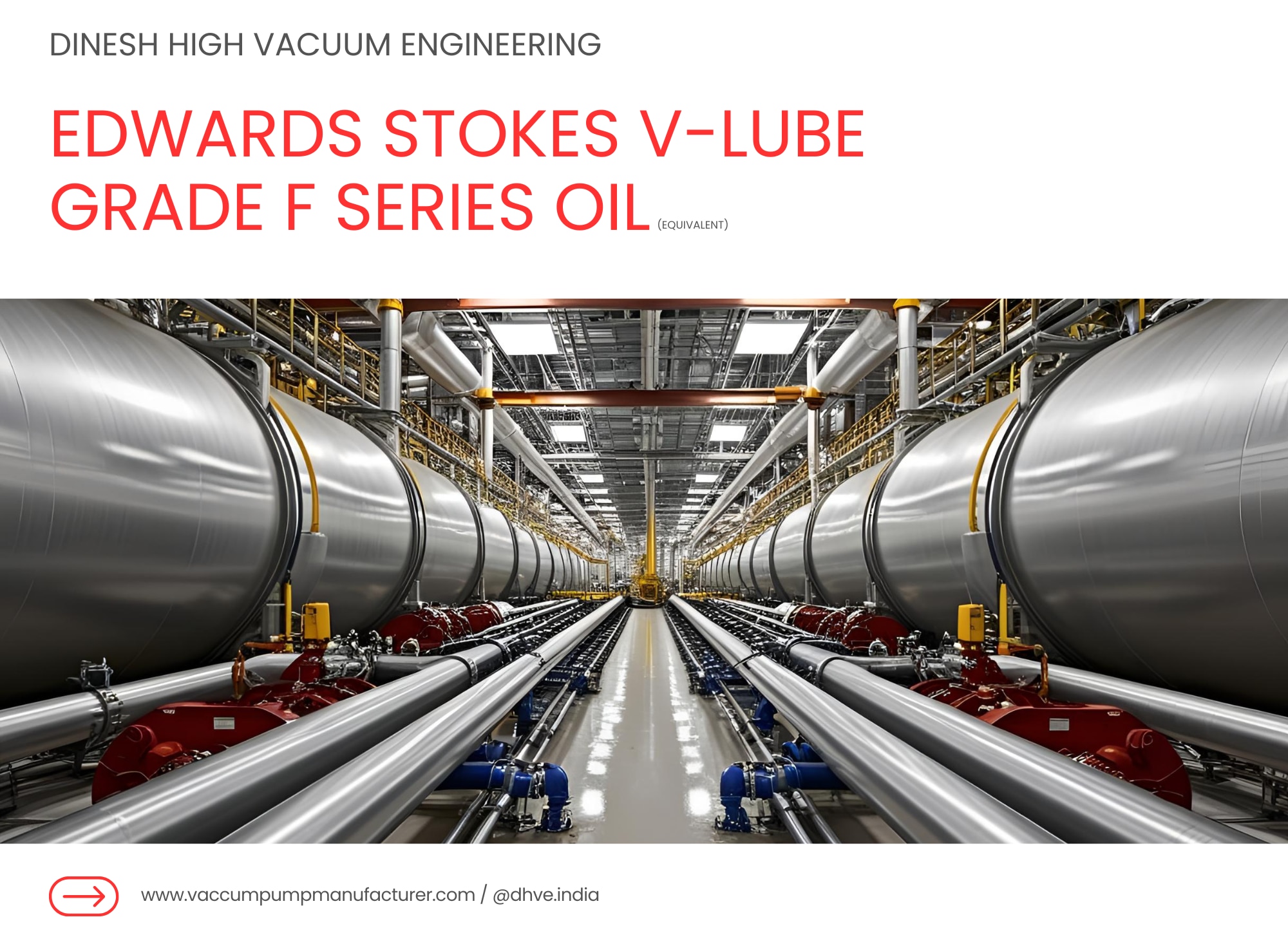 Edwards Stokes V-Lube Grade F Series Oil in India