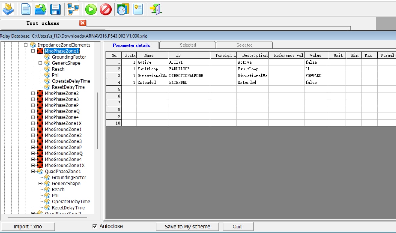 • Successful import of the First Field Sample XRIO file into the engineering software environment.