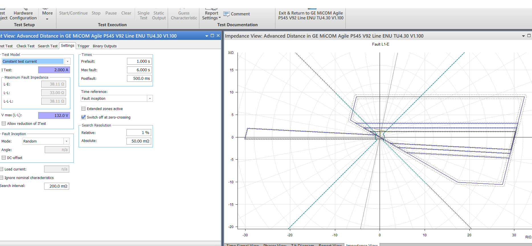 Second Field Sample opened within a relay-specific engineering workflow.