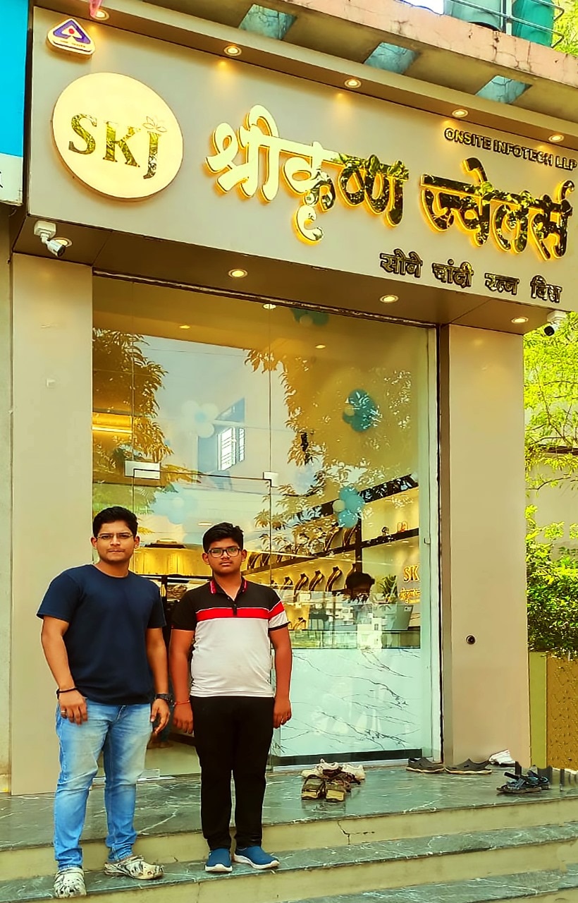 Showroom Sign Board for Leading Jewellery Shop – Nashik