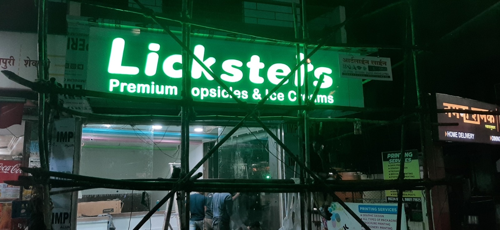 LED Signage Work for Top Ice Cream Brand