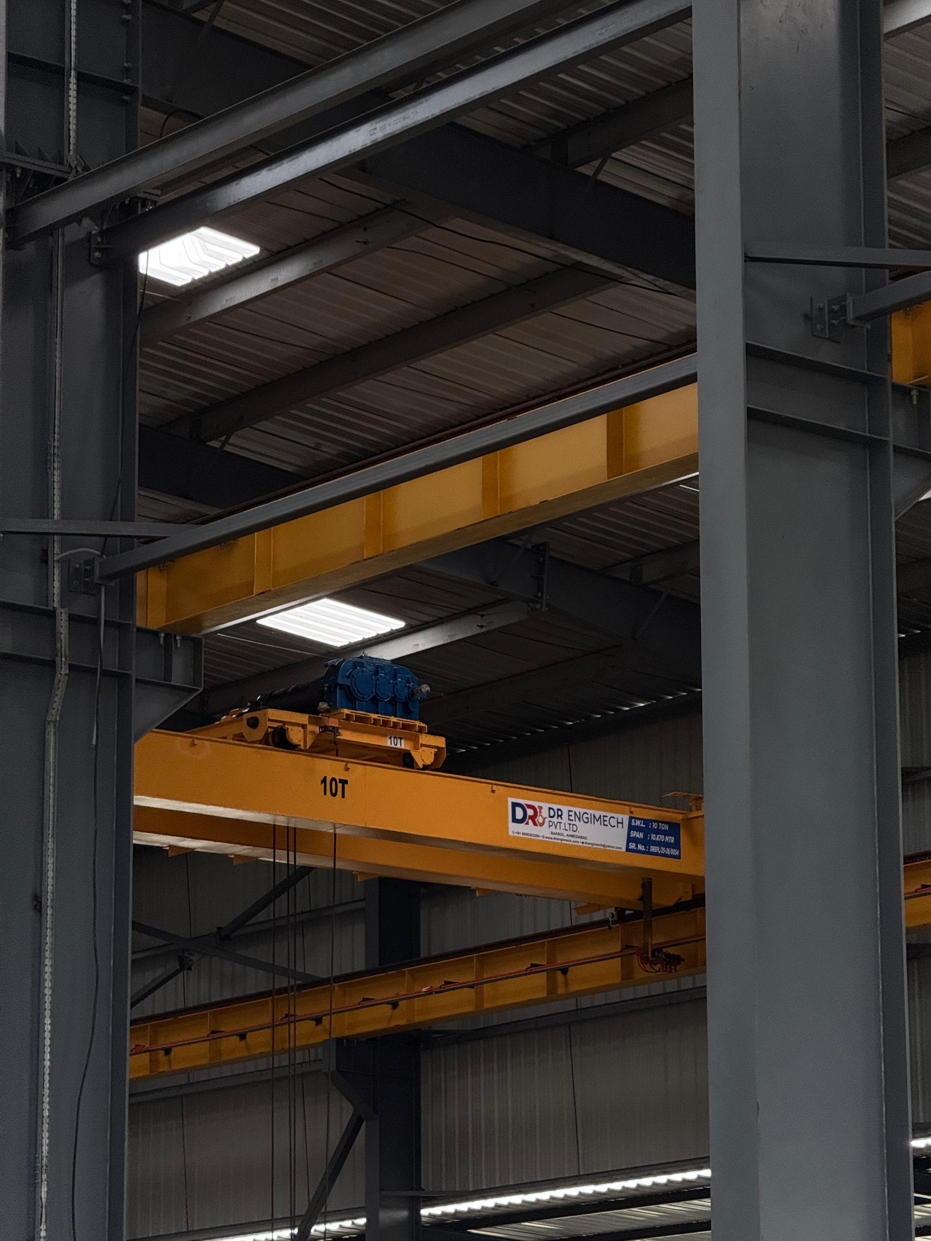 10 Ton Single Girder E.O.T Crane 