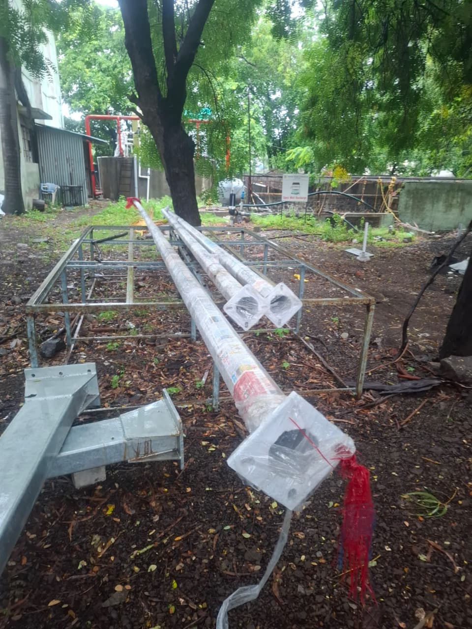 one 9 Meter National Flag Pole and two 6 Meter National Flag Poles Manufacturing and Supply Project – Kopargaon, Nashik