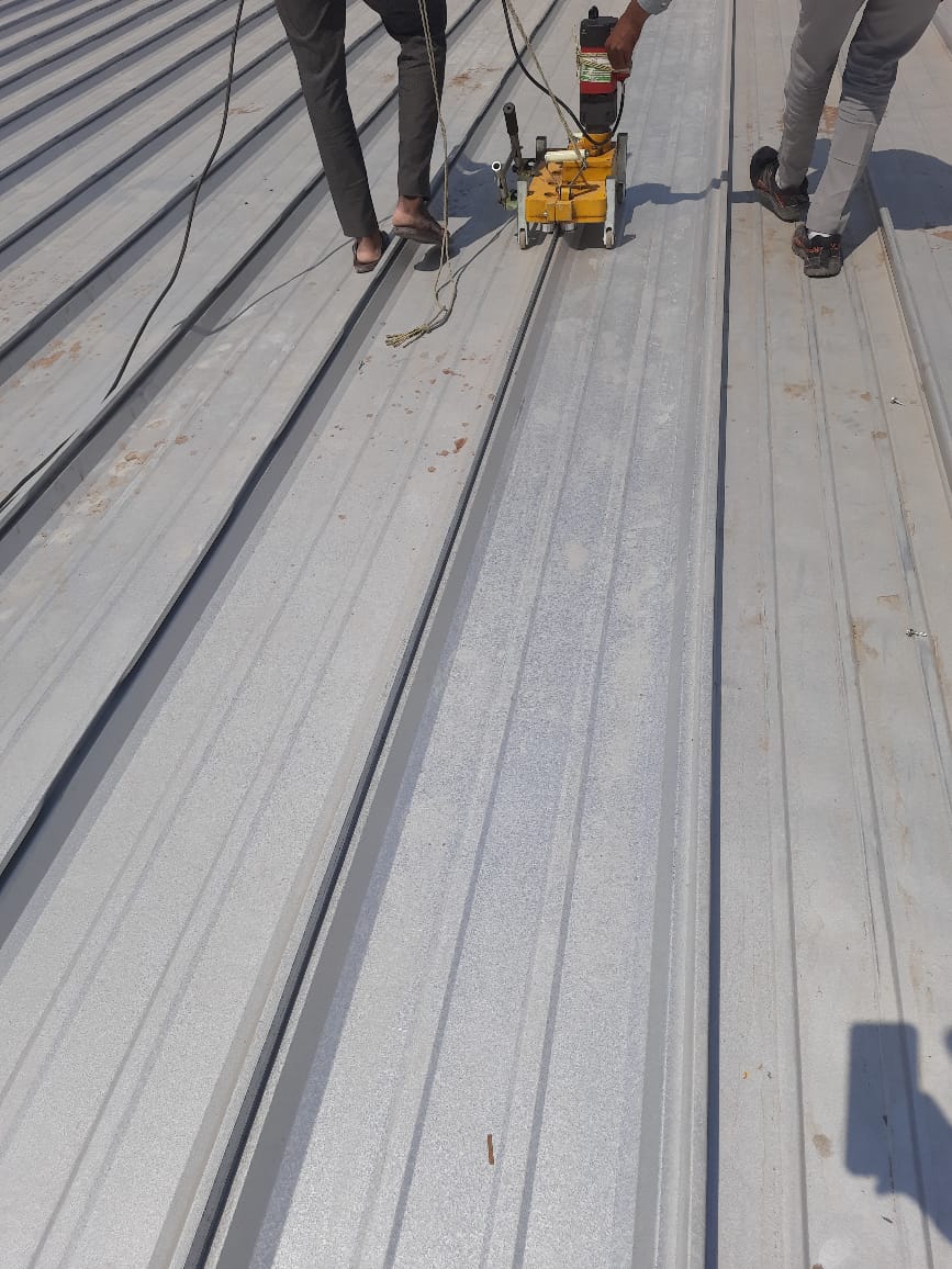 SwarajSEAM Roofing sheet seaming process