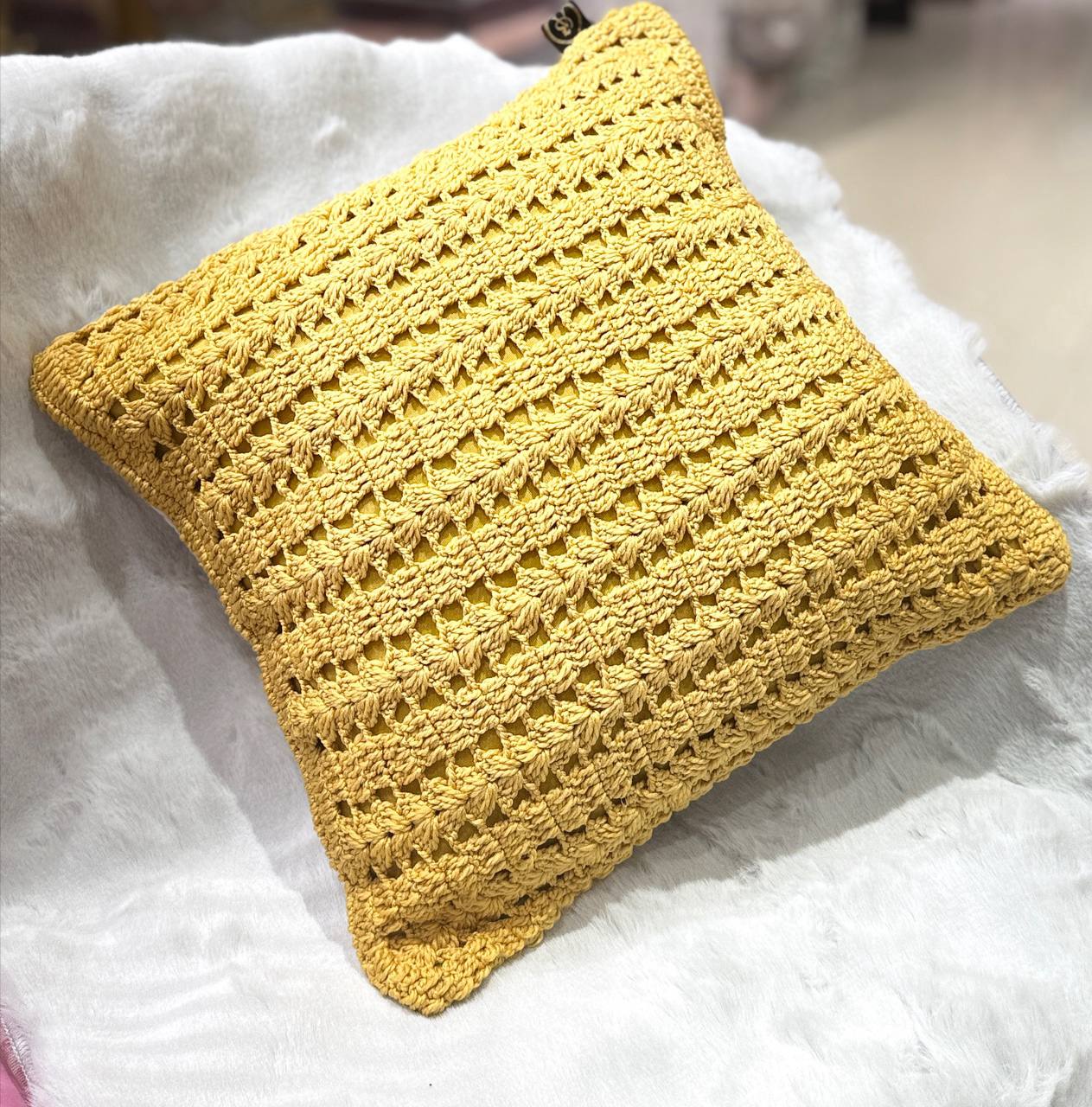 Crochet Cushion Cover image 6