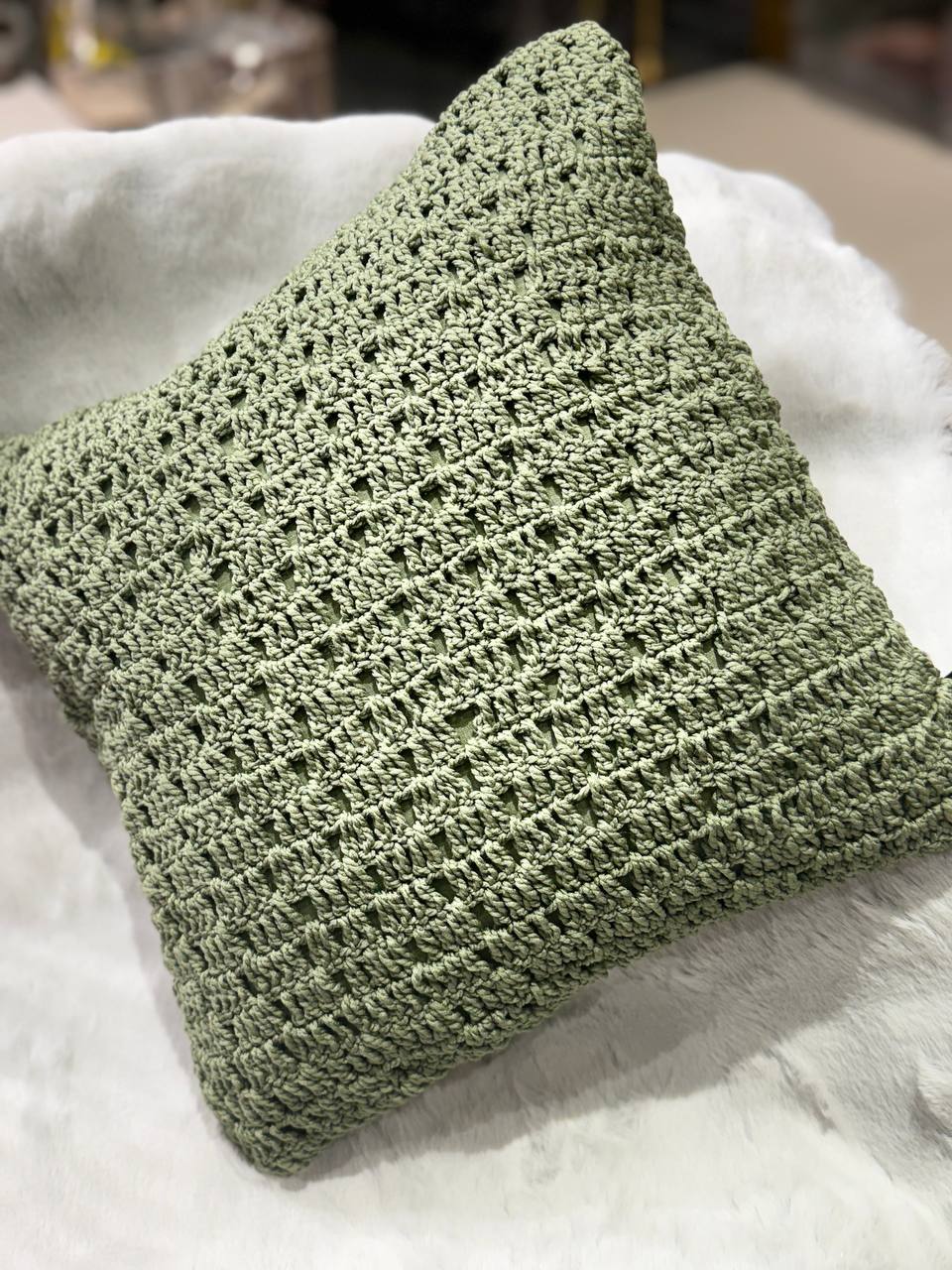 Crochet Cushion Cover image 7