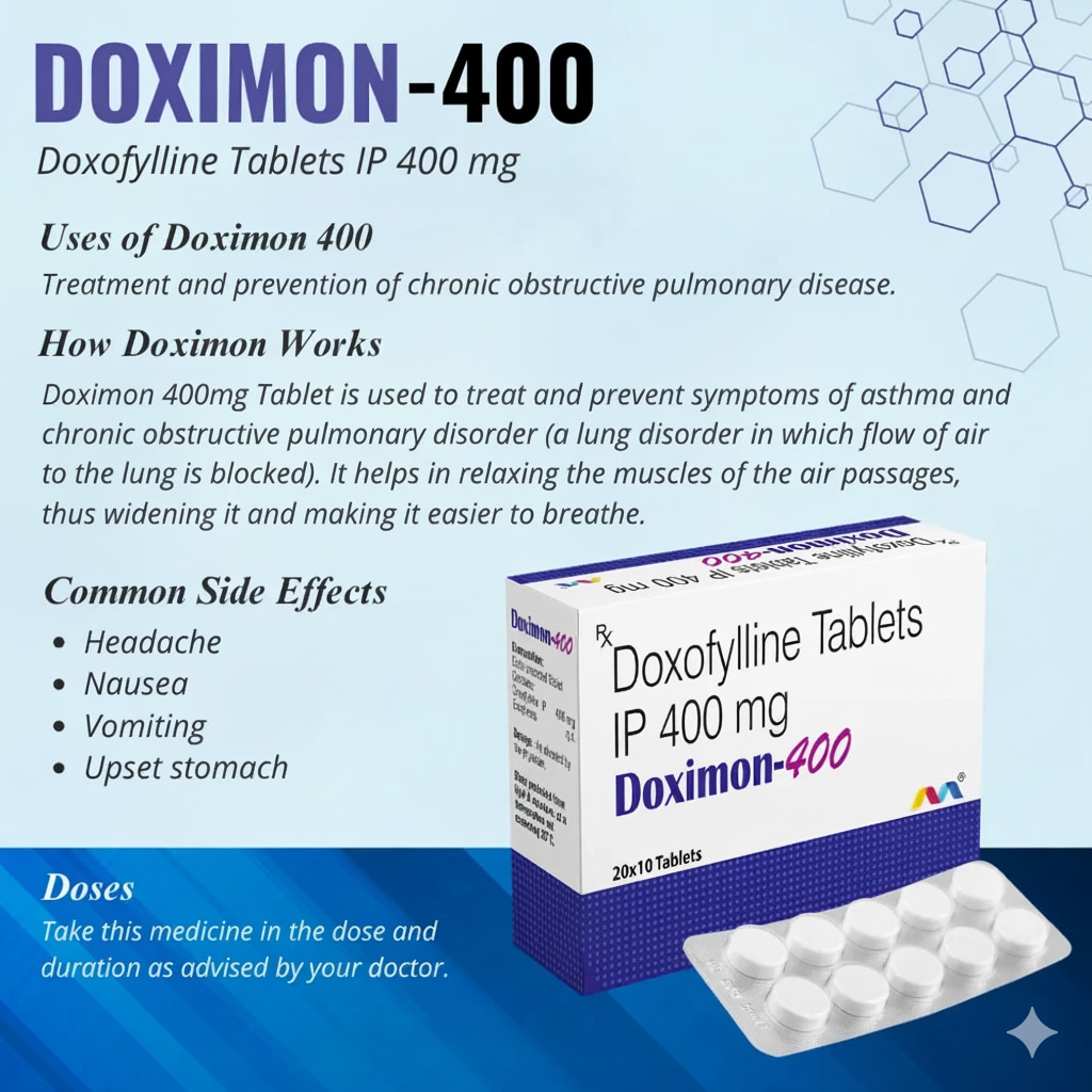 Doxofylline Tablets IP 400 mg image 3