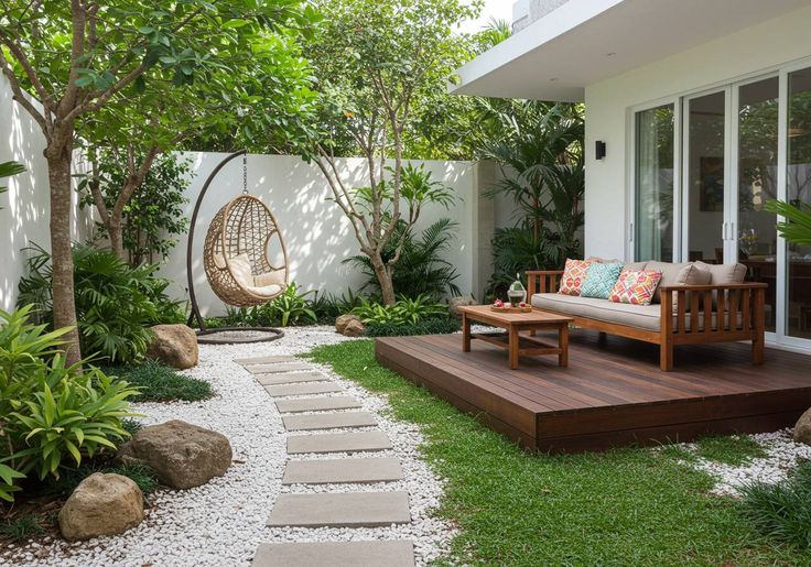 Modern Outdoor Makeover & Landscaping in Chennai image 4