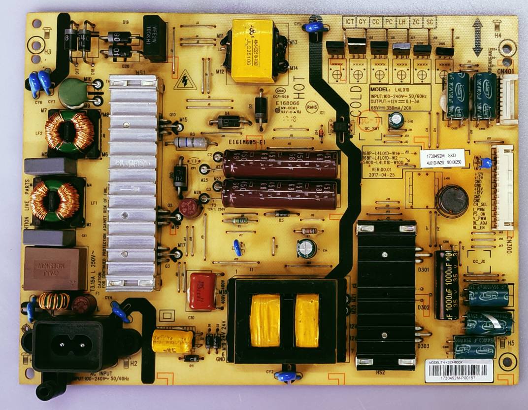 PANASONIC LED TV POWER SUPPLY BOARD MODEL NUMBER TH-43EX480DX image 4