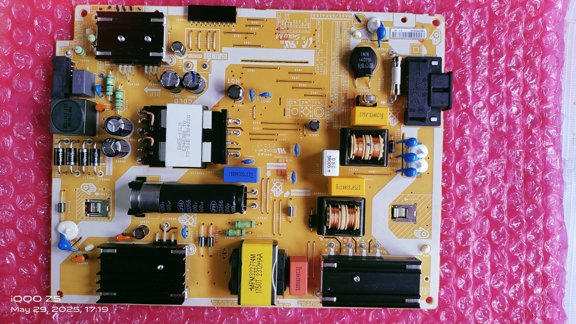 Samsung UA55AU7700KLXL , UA55AUE70AKLXL , 4k SMPS , 4k POWER Board  , 4k POWER SPPLY #WB05 image 3