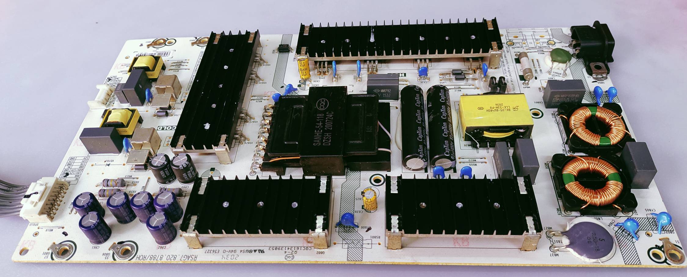VU LED TV POWER SUPPLY BOARD MODEL NUMBER 65LX image 3