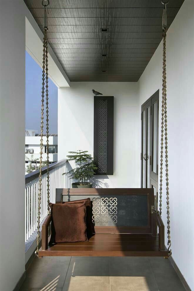 Balcony Ceiling Upgrade with Vox Panels in Chennai image 3