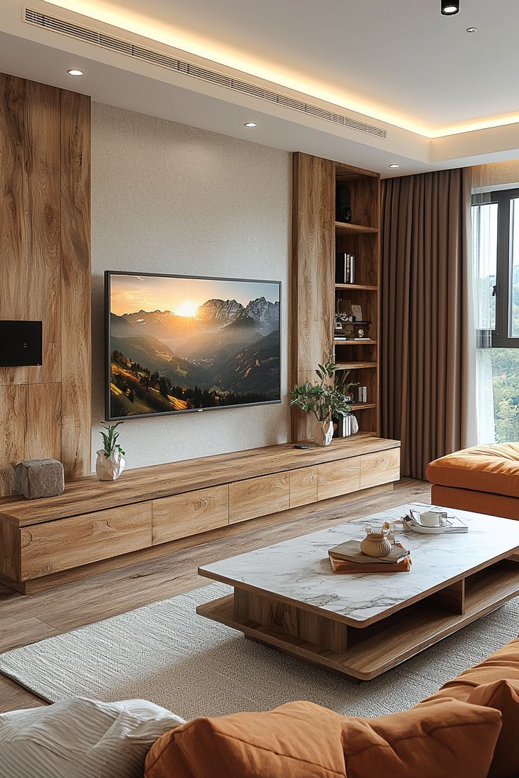 Customized Wooden & Modular Modern TV Units image 3
