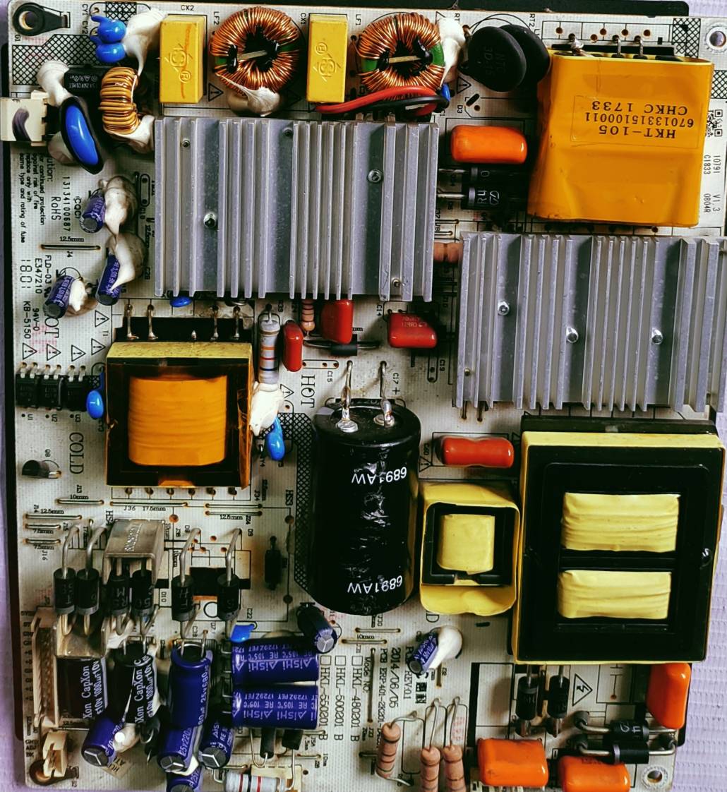 HAIER LE55Q9500U  POWER SUPPLY BOARD, SMPS BOARD, LED SMPS BOARD #wb29 image 2