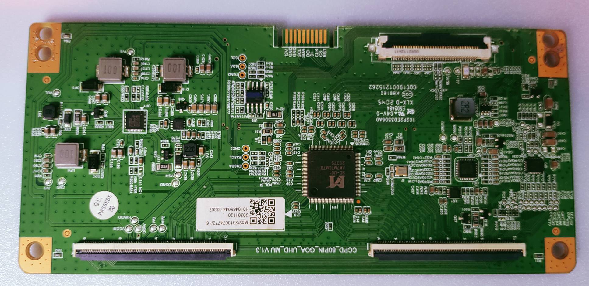 HAIER LE50K6600HQGA LED TV TCON NUMBER CCPD\_80PIN\_GOA\_UHD\_MU V1.3 image 3