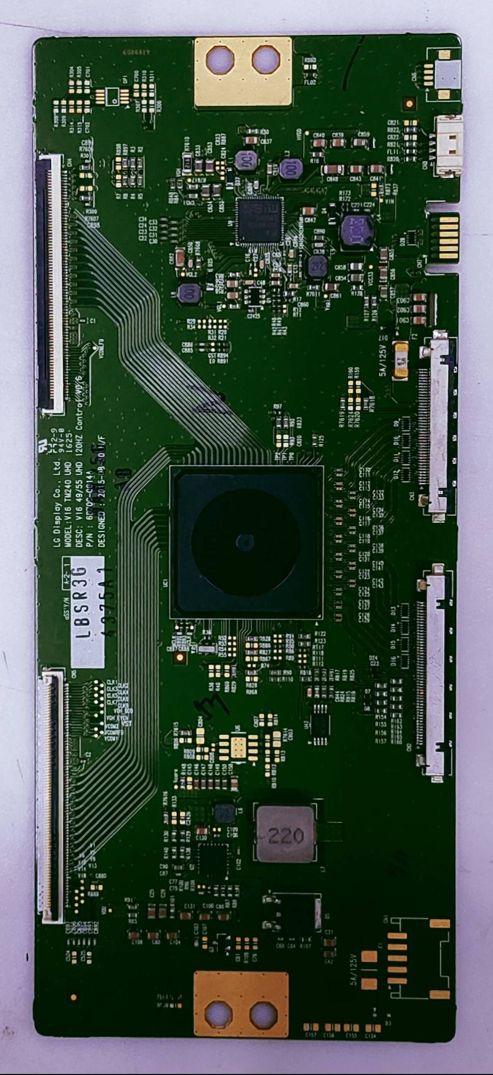 LG 49UH770T Led 4k T-con No. V16, TM240 UHD, (DESC.V16, 49/55 UHD, P/N.(DESI GNED:2015-08-30 image 6