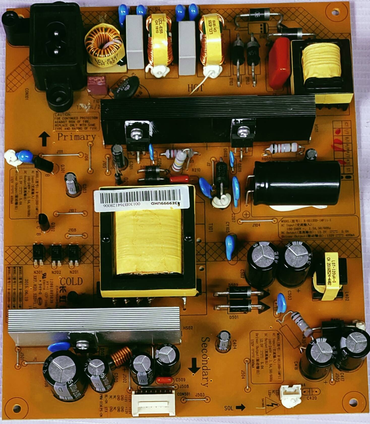 MICROMAX 43E9999UHD POWER SUPPLY BOARD, SMPS BOARD,#wb29 image 3