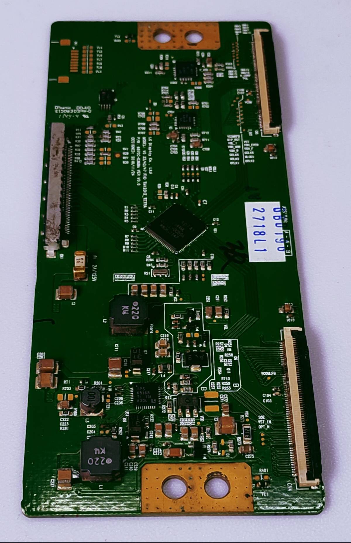 LG 42LV3500 T-con Board Fhd P/N.GBD196 2718L1 image 4
