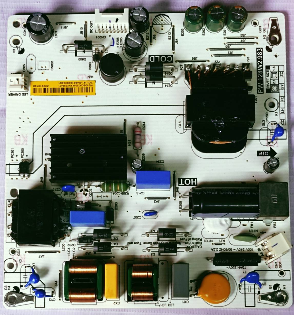 REDMI 43R77 LED POWER SUPPLY BOARD, #wb31 image 2