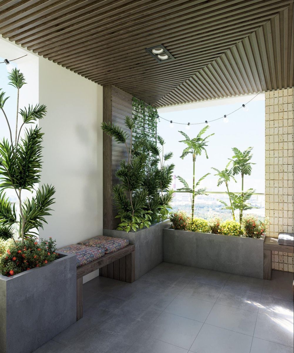 Modern Pare Balcony Ceiling Ideas in Chennai image 5