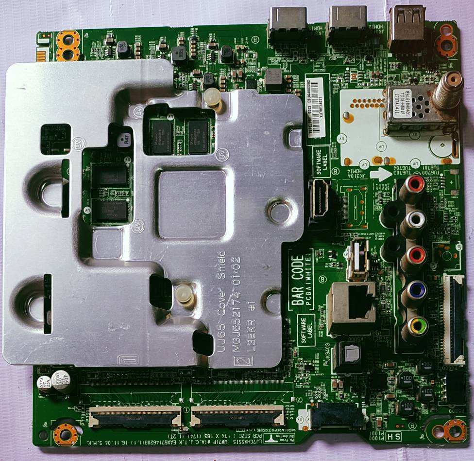 LG 4K 43UJ6300 MOTHER BOARD, MAKN BOARD, LED BOARD, #wb38 image 4