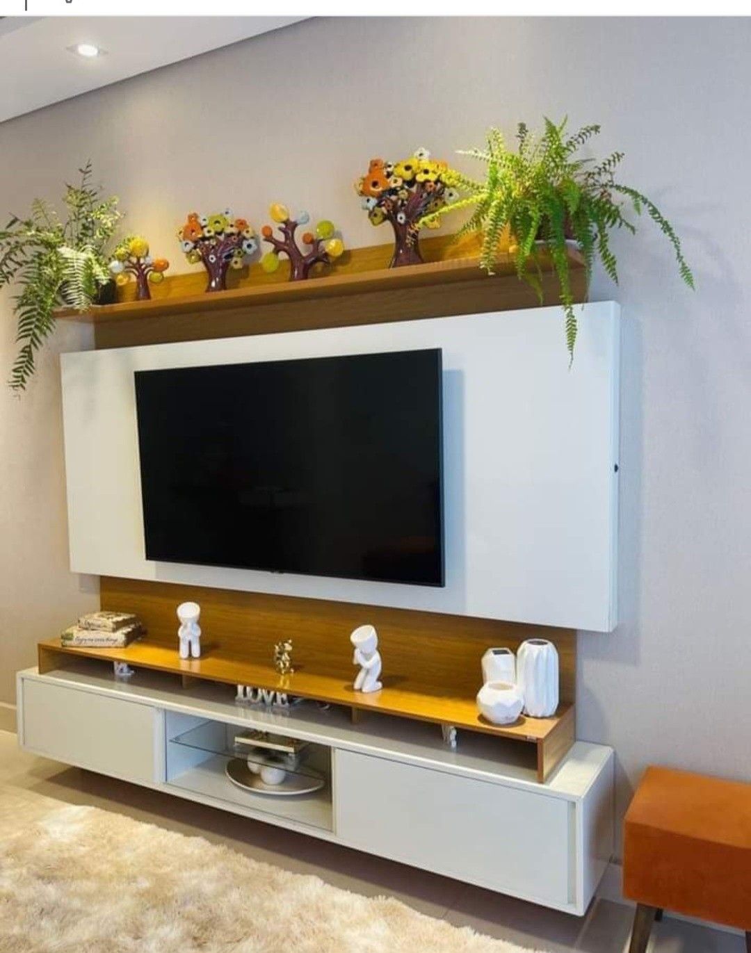 Living Room TV Wall Panel Ideas in Chennai image 2