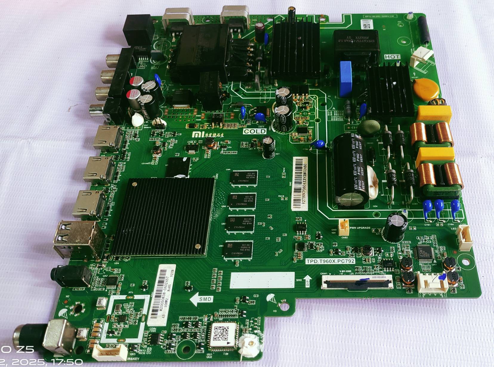 MI REDMI XIAOMI L43M4-4AIN ANDROID MAIN BOARD, ANDROID MOTHER BOARD, ANDROID COMBO BOARD, #WB12 image 5