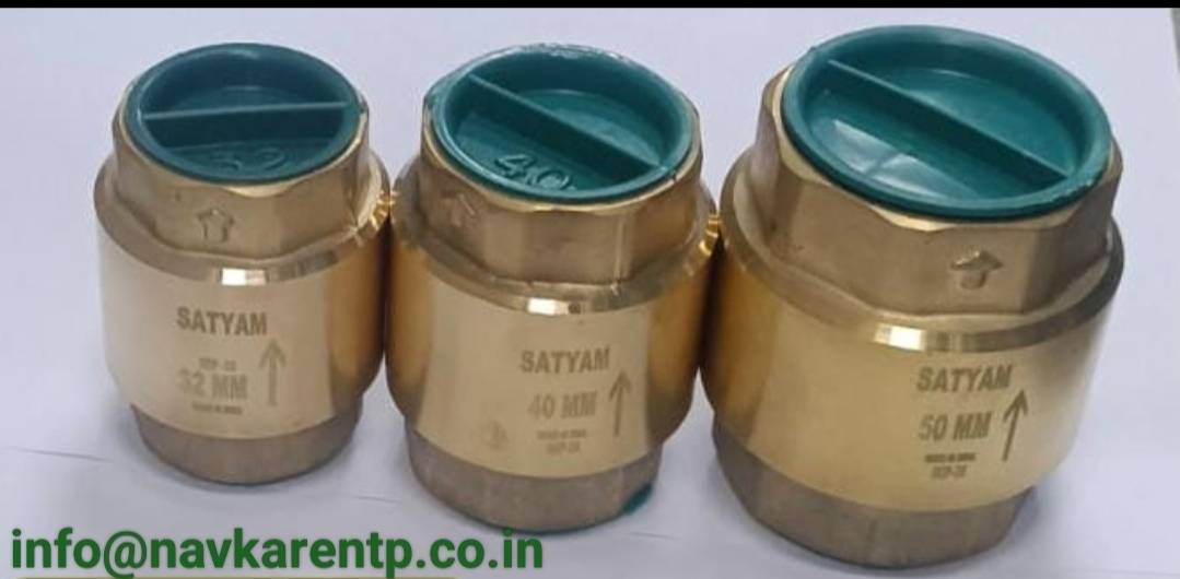 SATYAM MAKE BRASS VERTICAL CHECK VALVE image 2