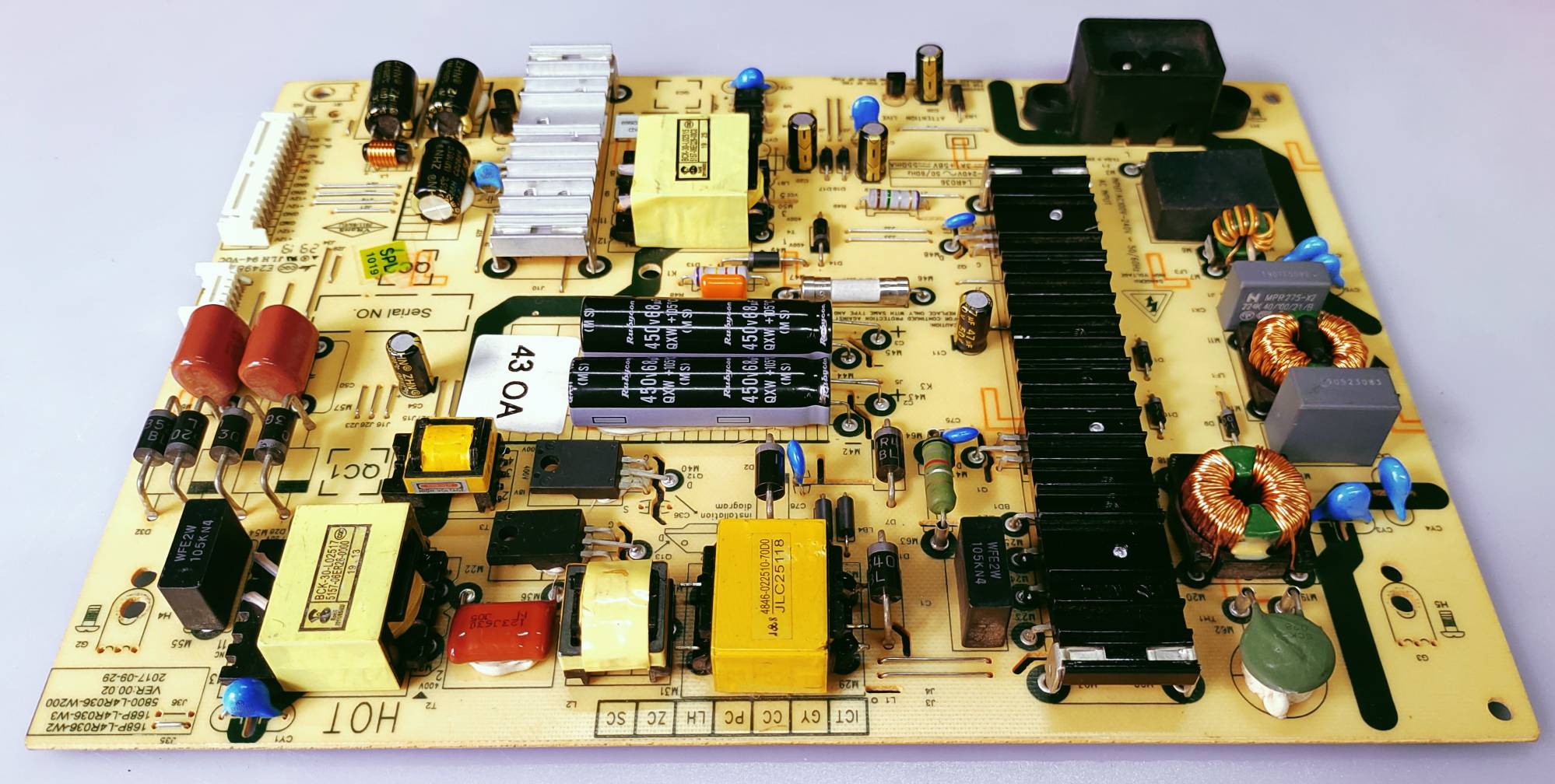 THOMSON LED TV POWER SUPPLY BOARD MODEL NUMBER 43OATH1000 image 5