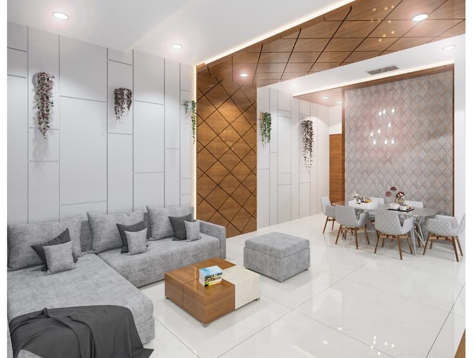 Living Room Wall Panel Design Chennai image 3