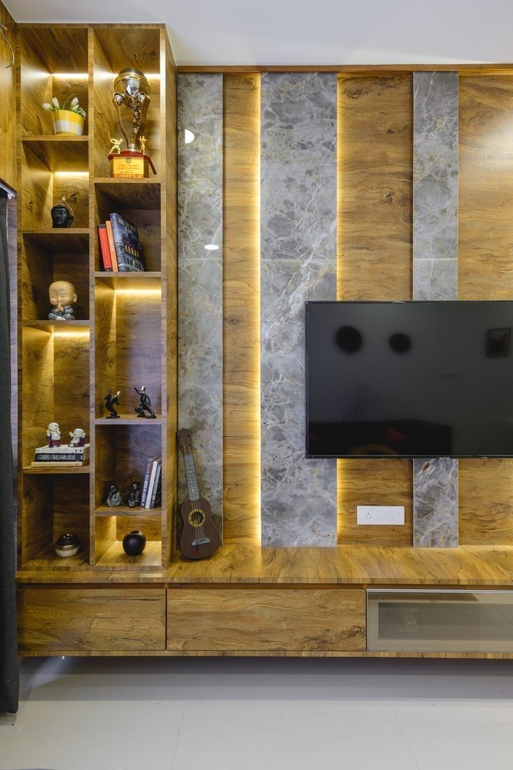 Luxury TV Unit Wall Panelling in Chennai image 3