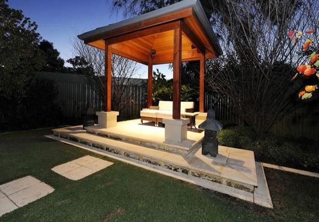 Modern Outdoor Shade Gazebo Installation in Chennai image 3