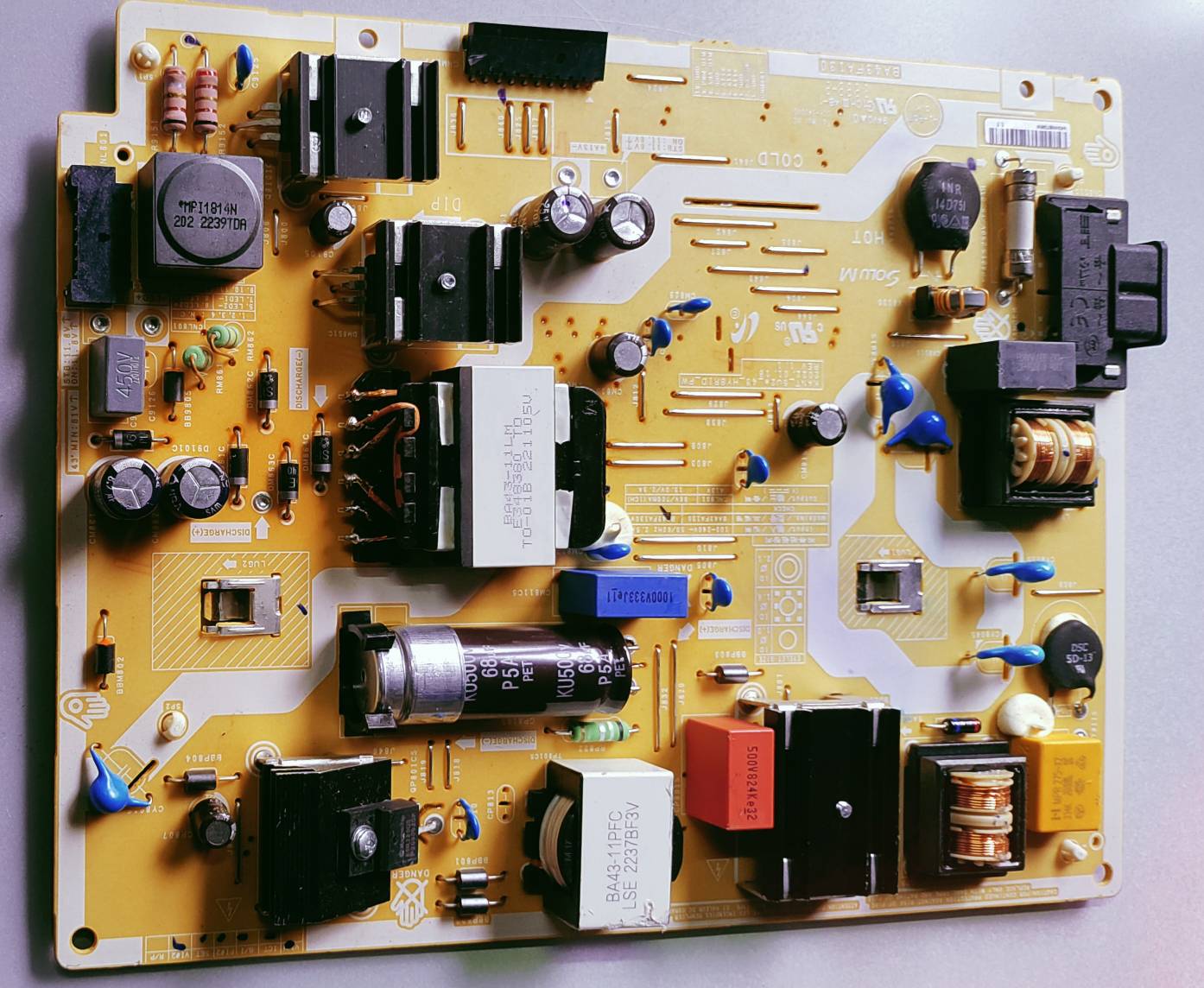 SAMSUNG LED TV UA43AUE60AK Power Supply Board, SAMSUNG LED TV UA43AUE60AK Smps Board, SAMSUNG LED TV UA43AUE60AK Power Supply PCB Board, #wb53 image 5