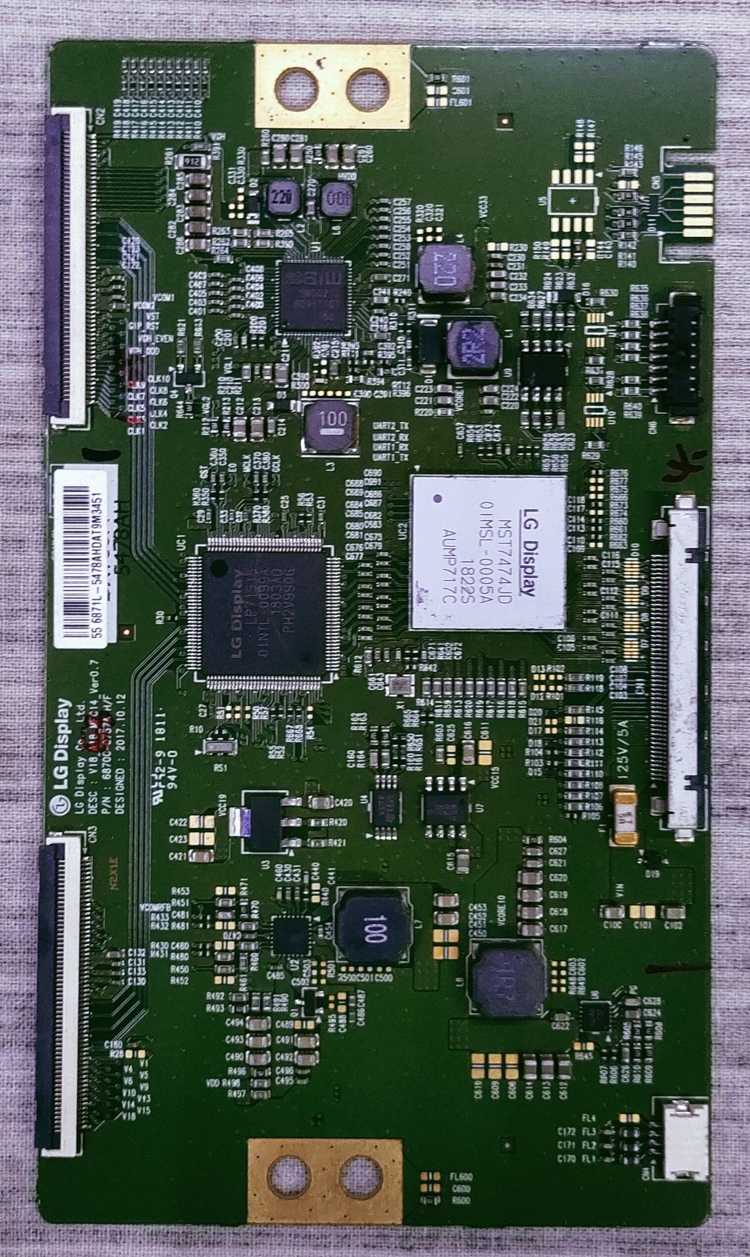 PANASONIC TH-55FX650D LED TV FHD TCON PART NO. 556871L-5478AHDAT9M3451 image 2