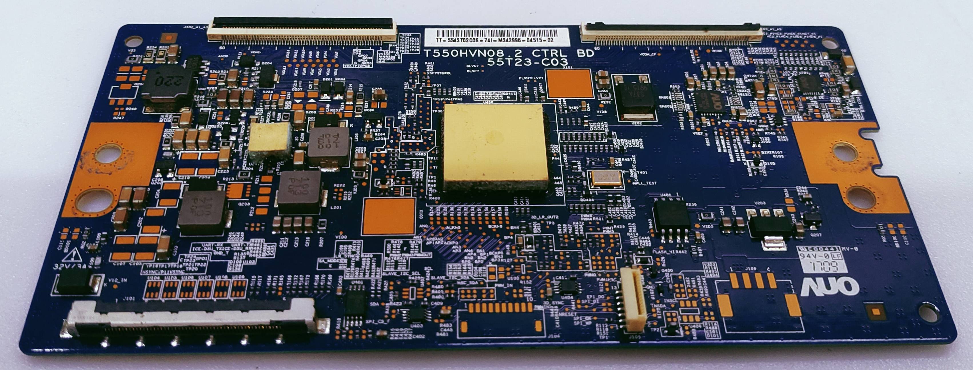 SONY 43W800D LED TV TCON PART NUMBER T550HVN08.2 CTRL BD 55T23-C03 image 5