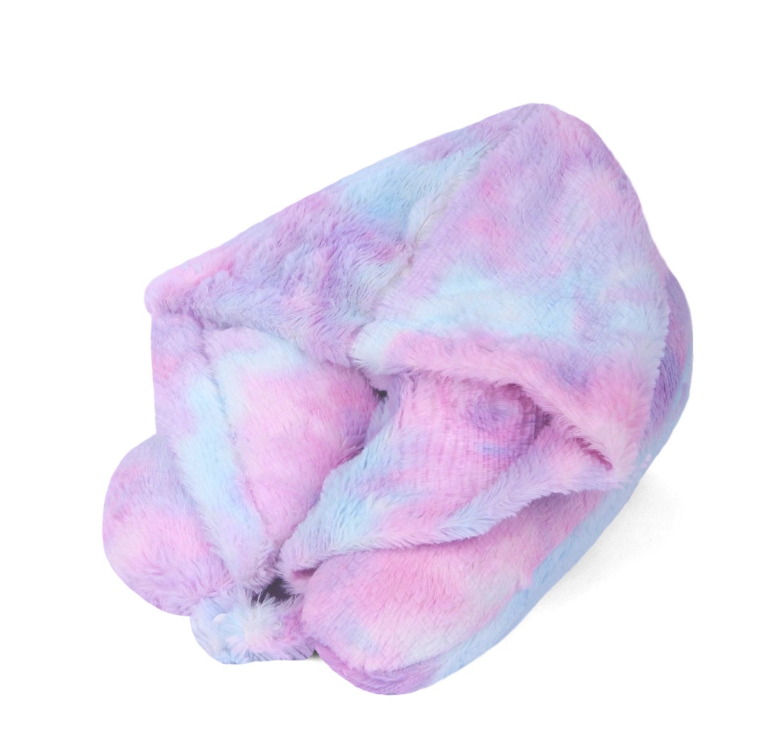Premium Fur Hoodie Neck Pillow – Cozy Comfort & Privacy Anywhere image 6