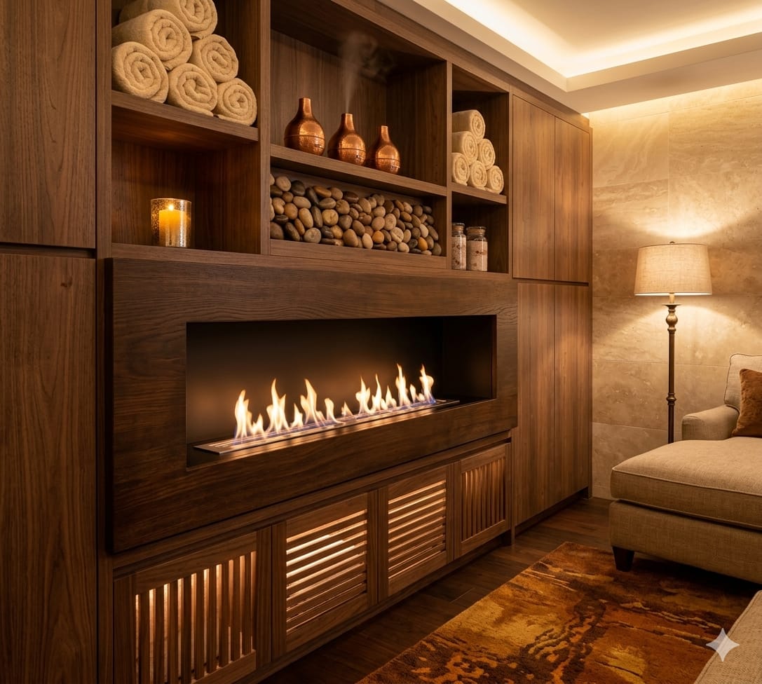 Rectangular Stainless Steel Biofuel Fireplace(900mm) image 4