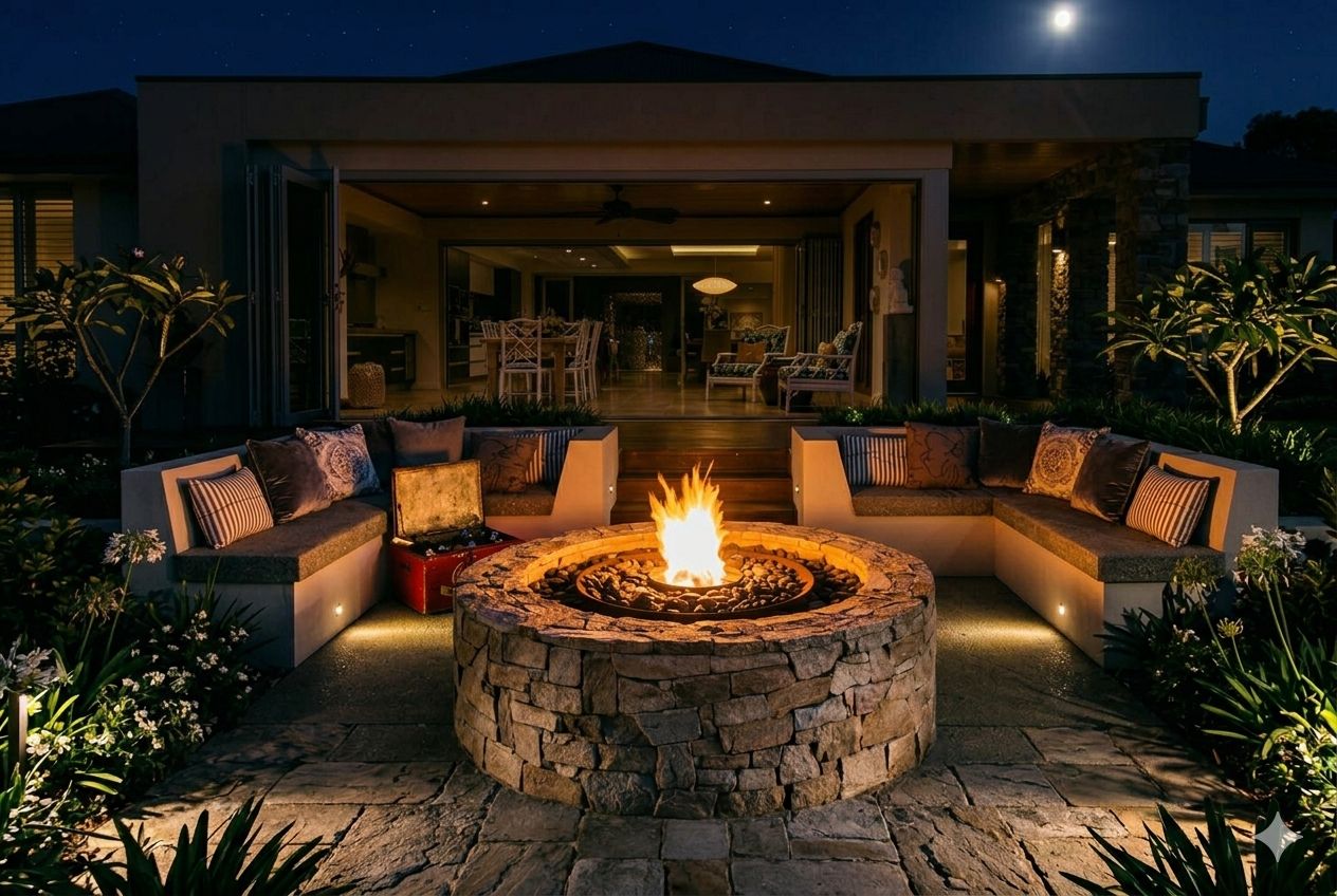 Round Stainless Steel Ethanol Fireplace (22Inch) image 3