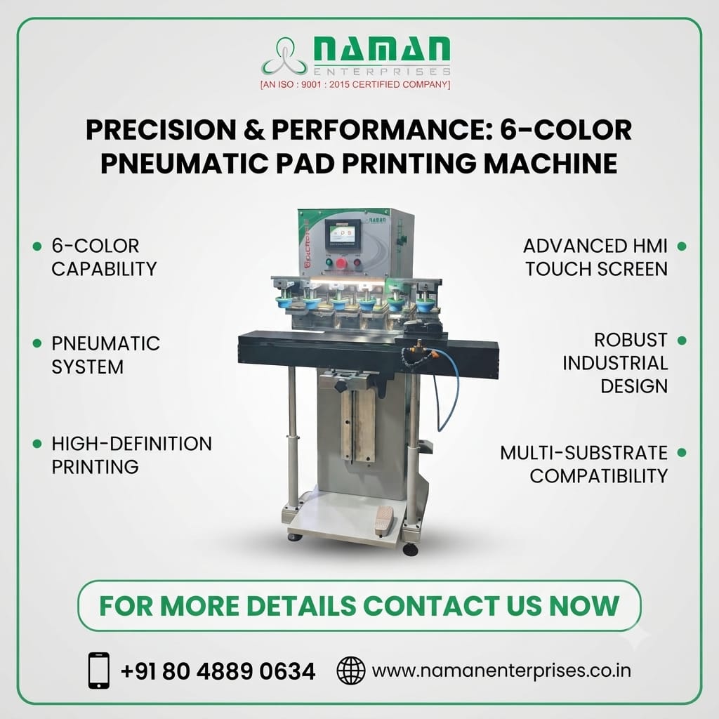 SIX COLOR PNEUMATIC PAD PRINTING MACHINE image 3