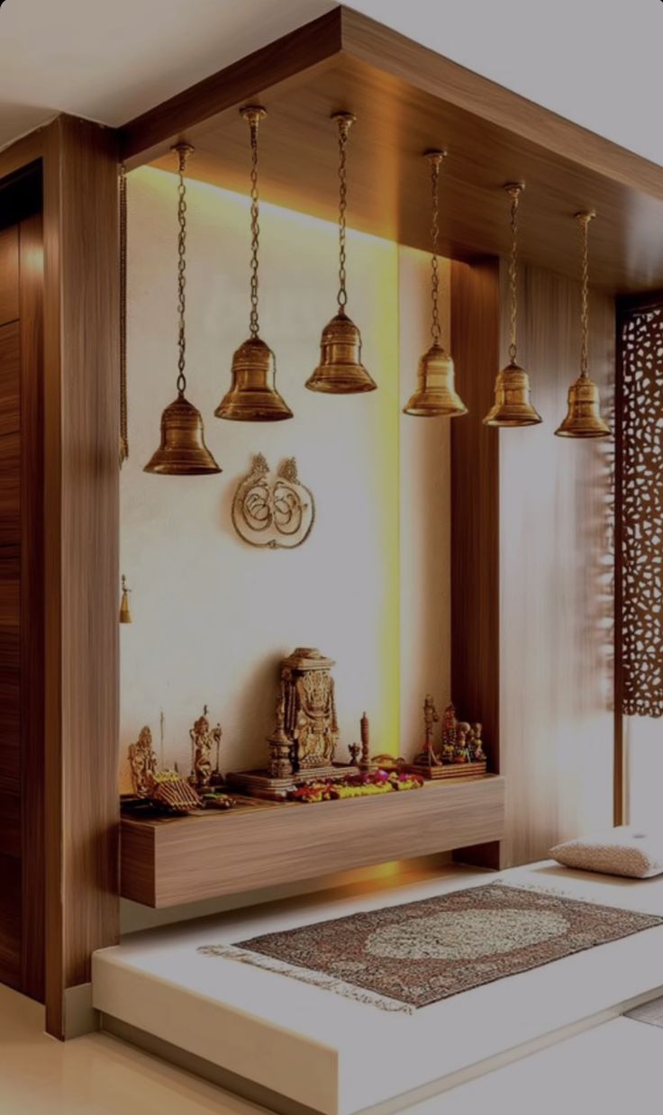 Small Pooja Room Interior Ideas for Compact Spaces image 4