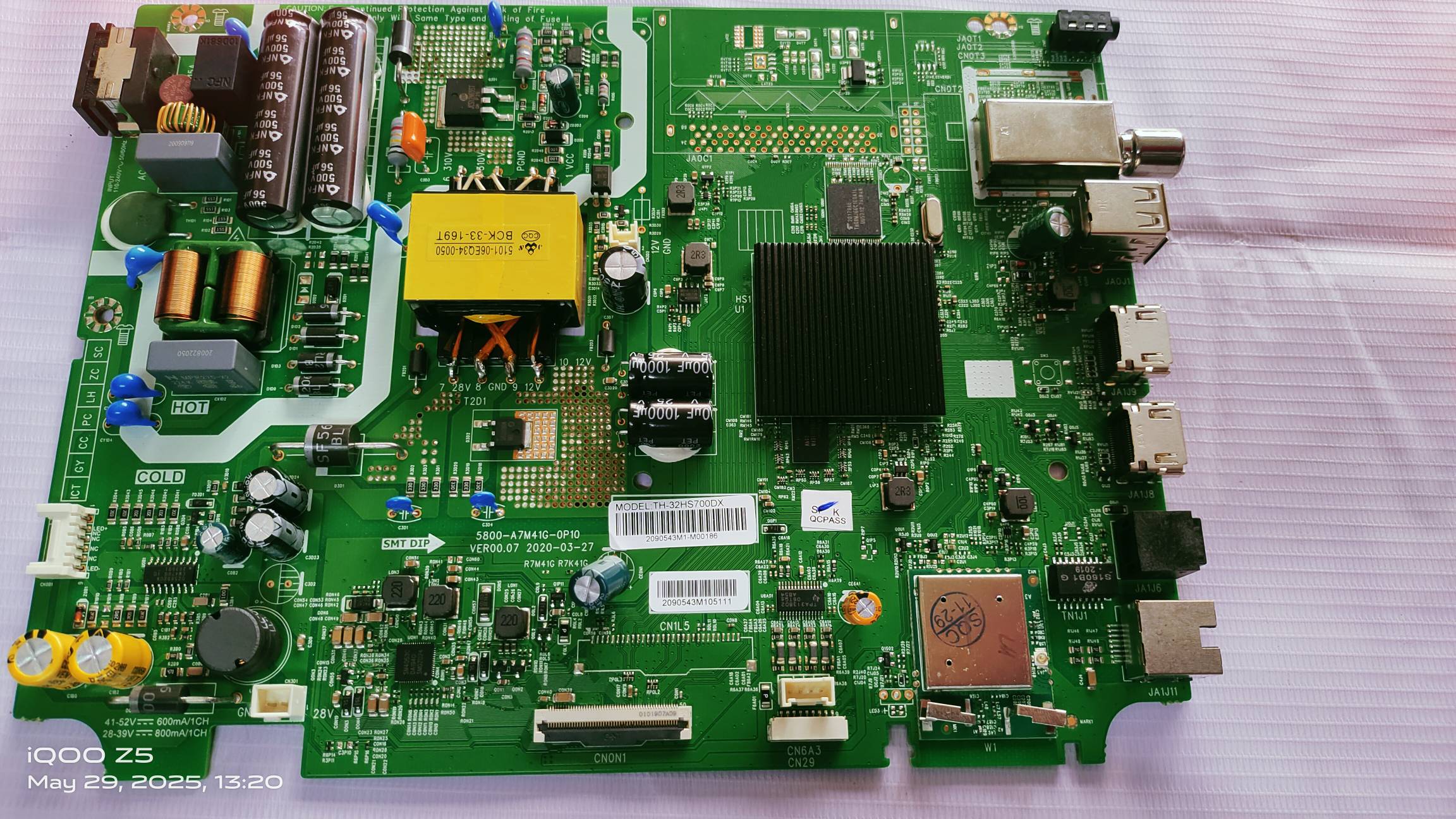 Panasonic TH-32HX700DX Android Main Board , Mother Board, Combo Board #WB04 image 5