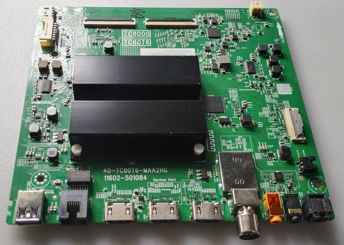 TCL 55P71B Pro Google LED TV New Motherboard, Main Board, Main PCB (40-TC80T6-MAA2HG11602-501084) image 3