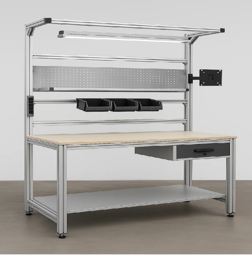 Aluminum Industrial Workstation image 2