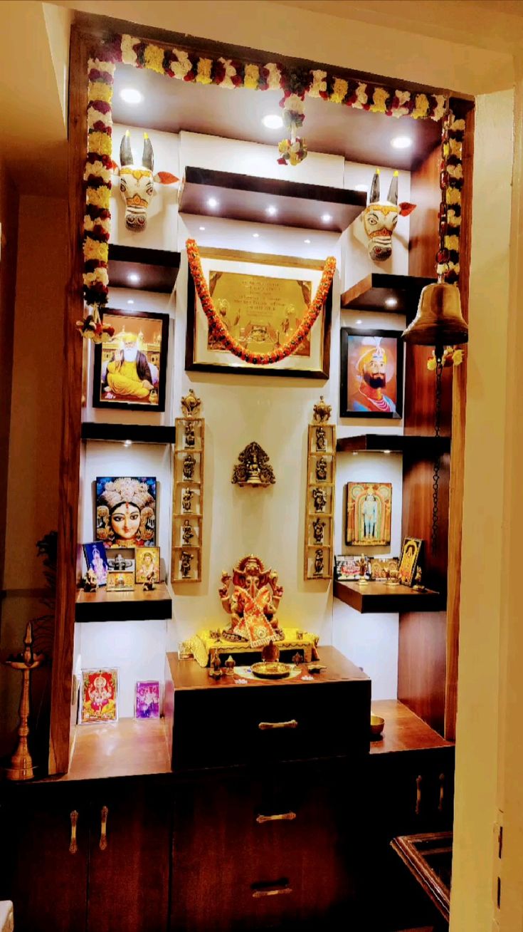 Space Saving Pooja Room Chennai image 4