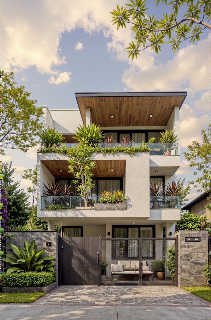 Elegant Villa Exterior Designs – Classic Style Meets Modern Comfort image 2