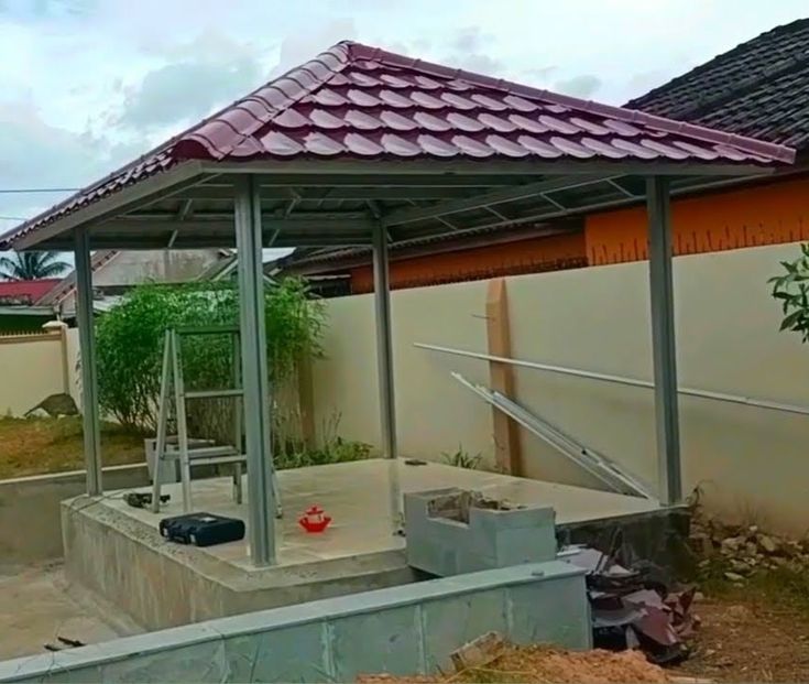Steel & Wooden Gazebo Installation in Chennai image 3