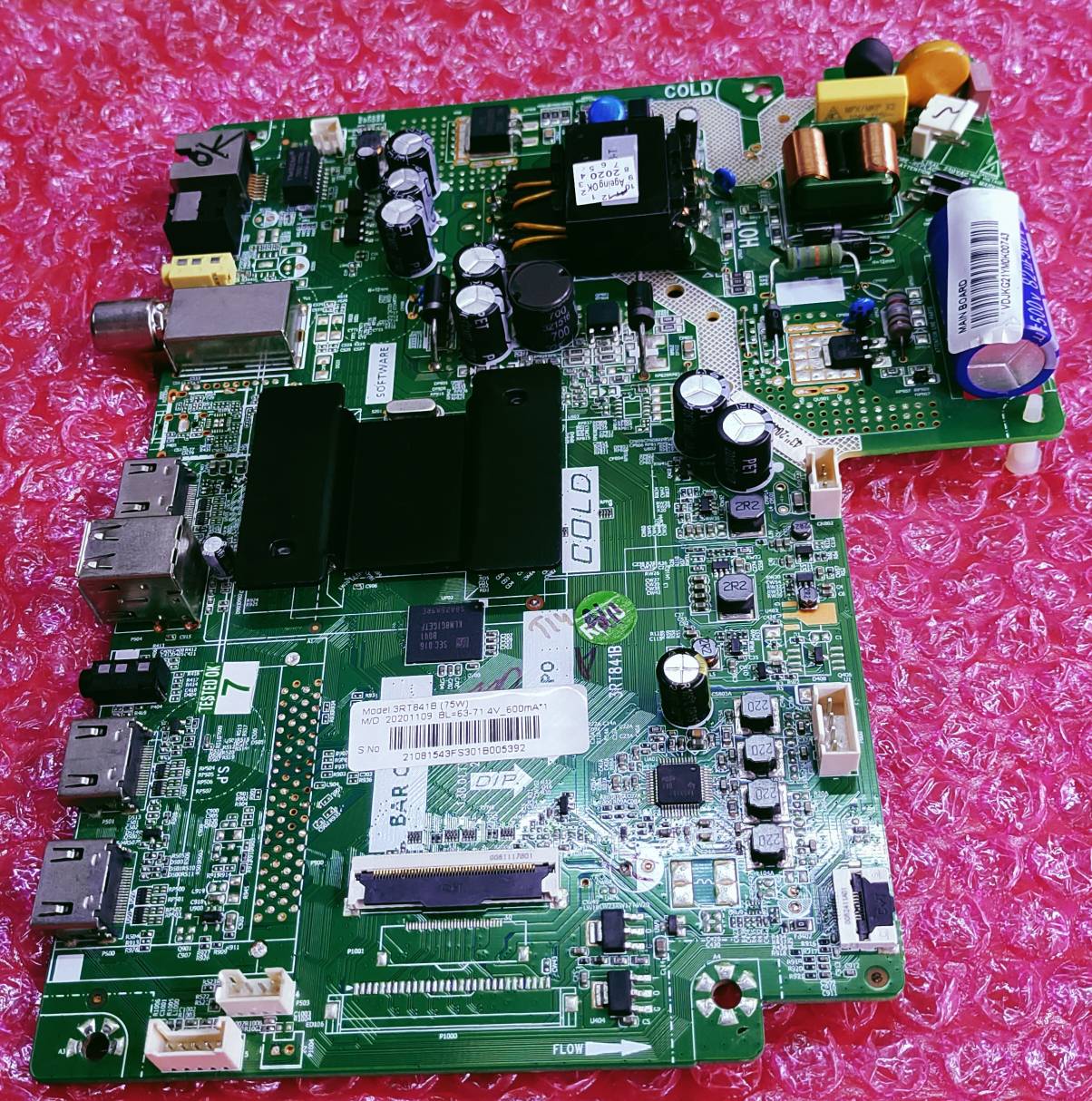 LLOYD 43FS301B ANDROID MAIN BOARD, ANDROID MOTHER BOARD, ANDROID COMBO BOARD, #WB16 image 2